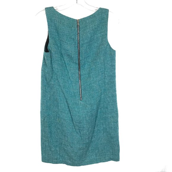 Womens Size 2 Rag & Bone Teal Blue Wool Tweed Sleeve Mini Dress - Picture 3 of 3